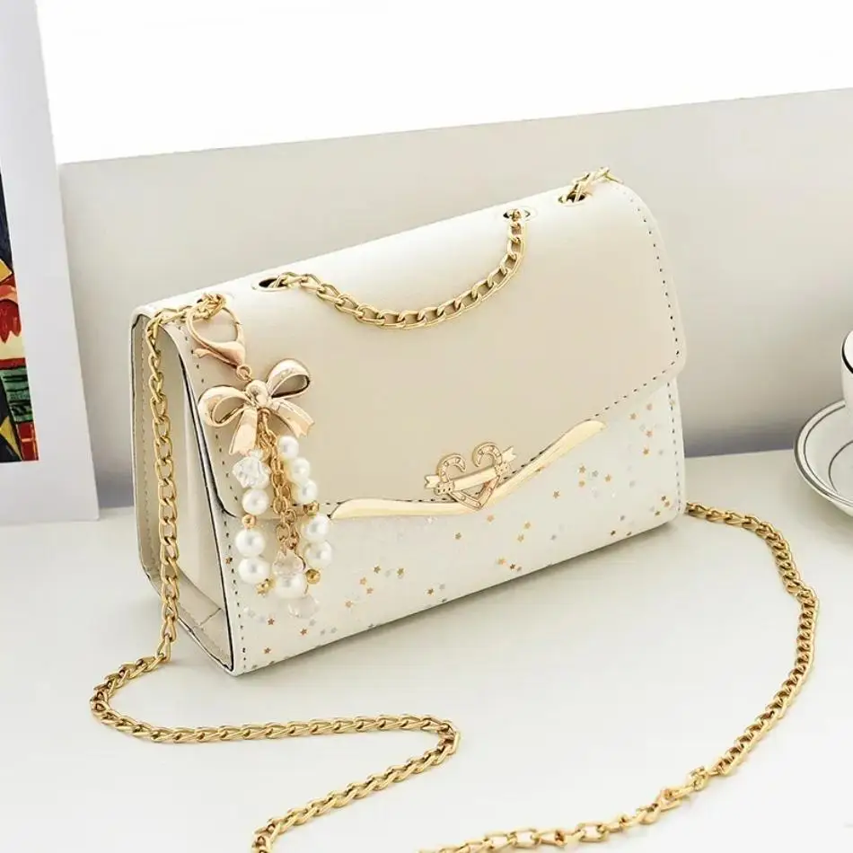 Bolso de mujer PU con borla y lentejuelas - Bandolera - imagen 5