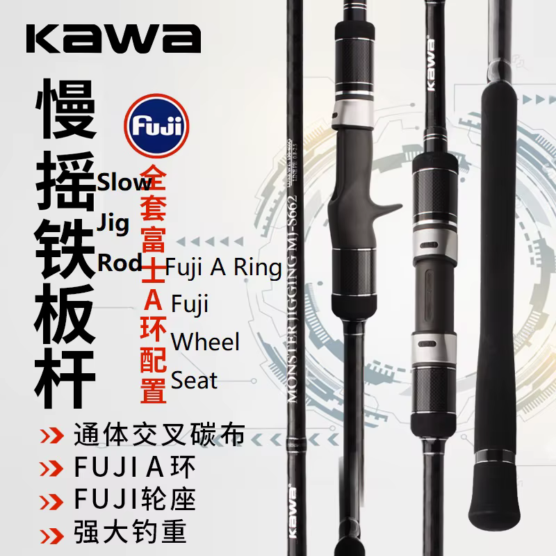 Kawa Caña de Pescar Slow Pitch Fuji A Ring - imagen 5