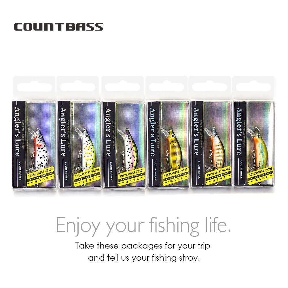 COUNTBASS Wobbler Trucha Minnow hundido para trucha y perca - imagen 3