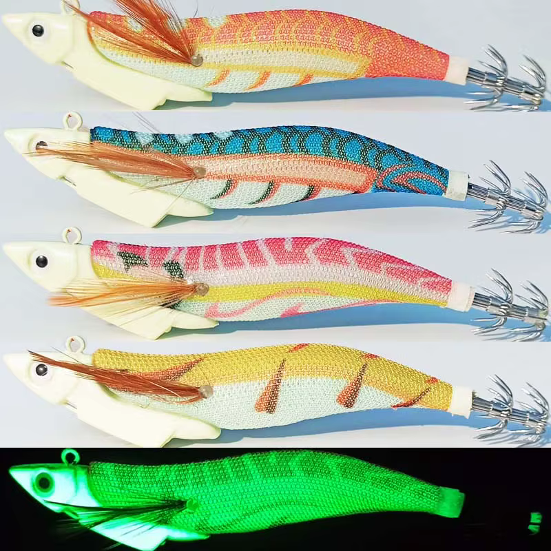 Señuelos Luminosos Calamar y Camarón – Vinilos Pesca de Mar - imagen 2