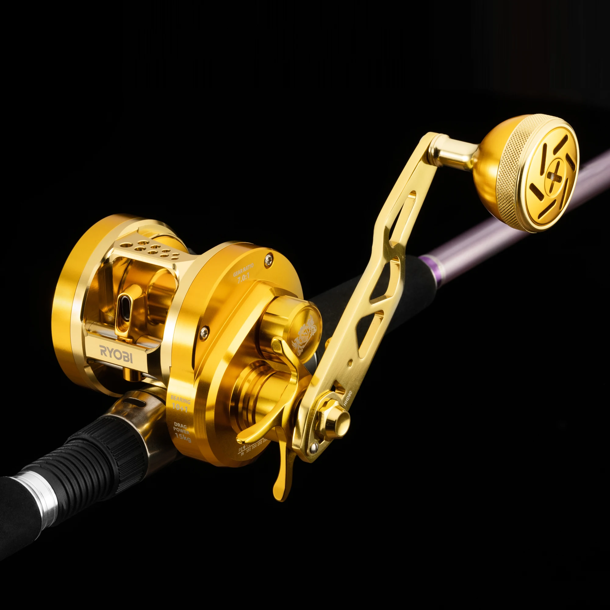 Carrete Ryobi Varius Metal Jigging 15KG – 11BB para barco - imagen 2