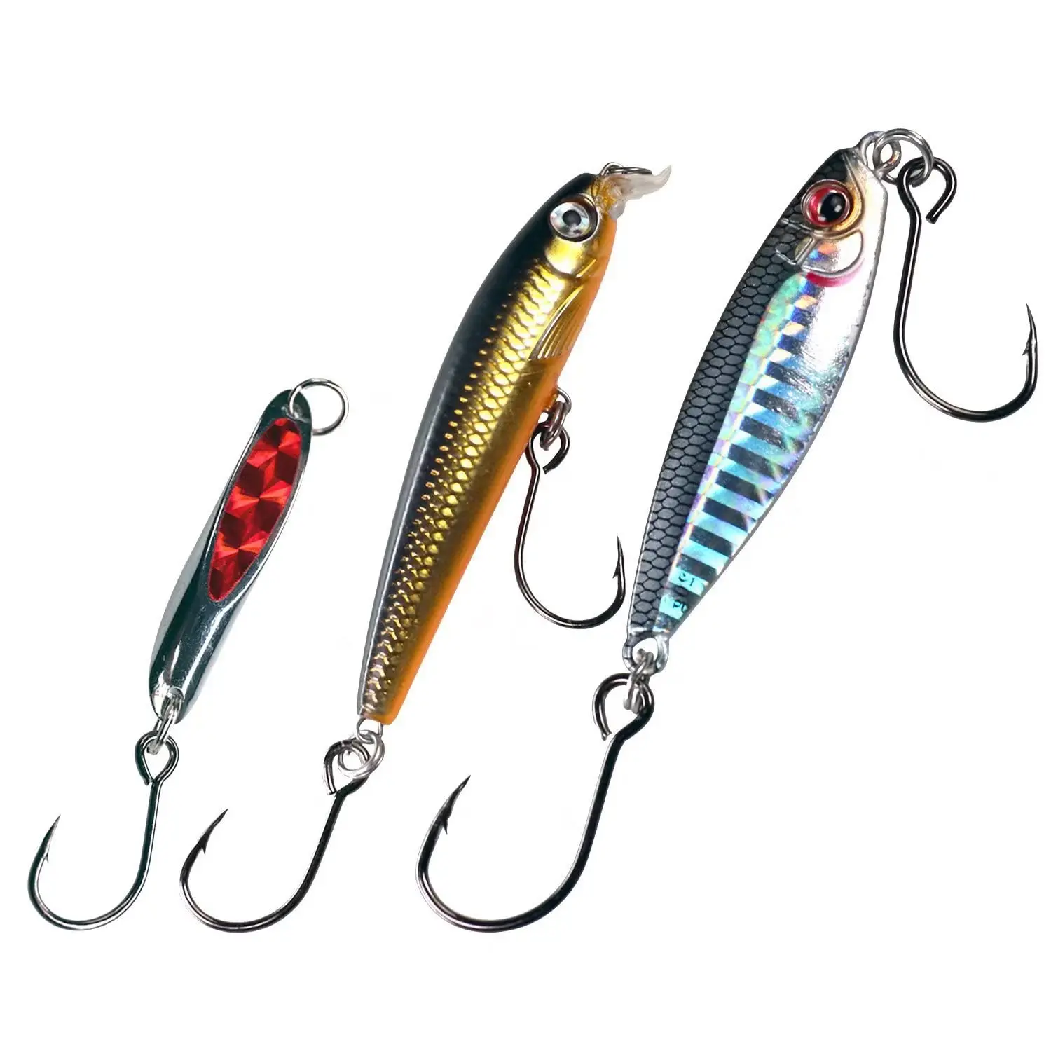 Anzuelo FishTrip montado en un señuelo de pesca