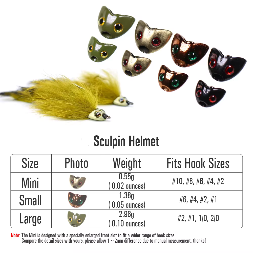 Casco esculpido Sculpin