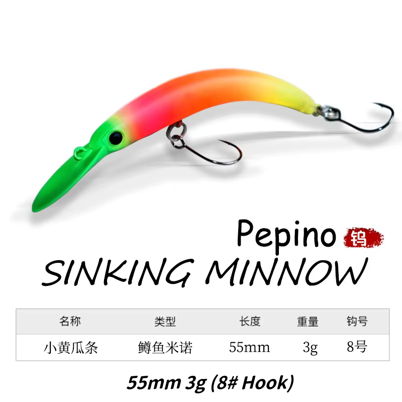 Swolfy Minnow hundimiento – Señuelo para trucha, lucio, perca y lubina - imagen 4