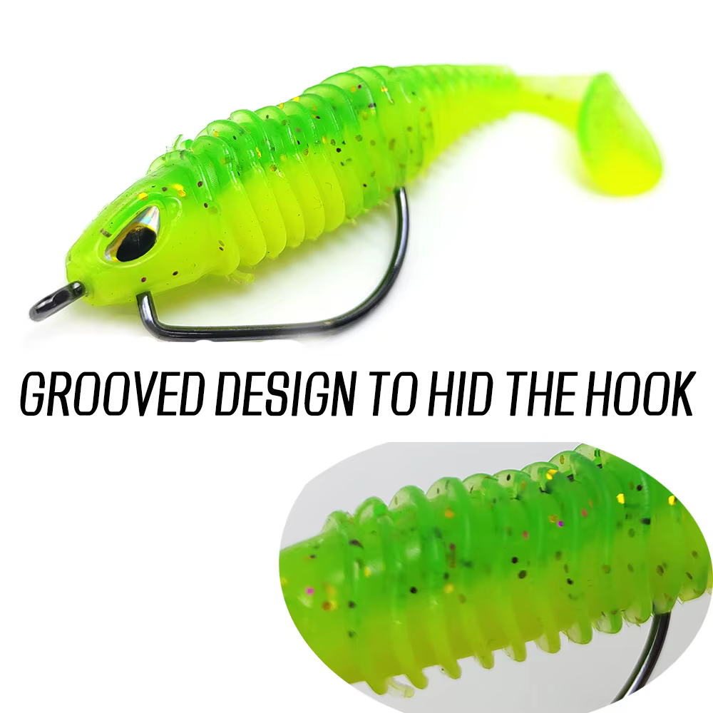 Kit herramientas accesorios vinilos silicona carpa Swimbait para pesca