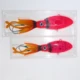Cebo blando calamar jigging UV TPR con falda y anzuelos asistidos - imagen 3