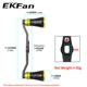 Manivela de fibra carbono EKFan – doble perilla para baitcasting - imagen 3