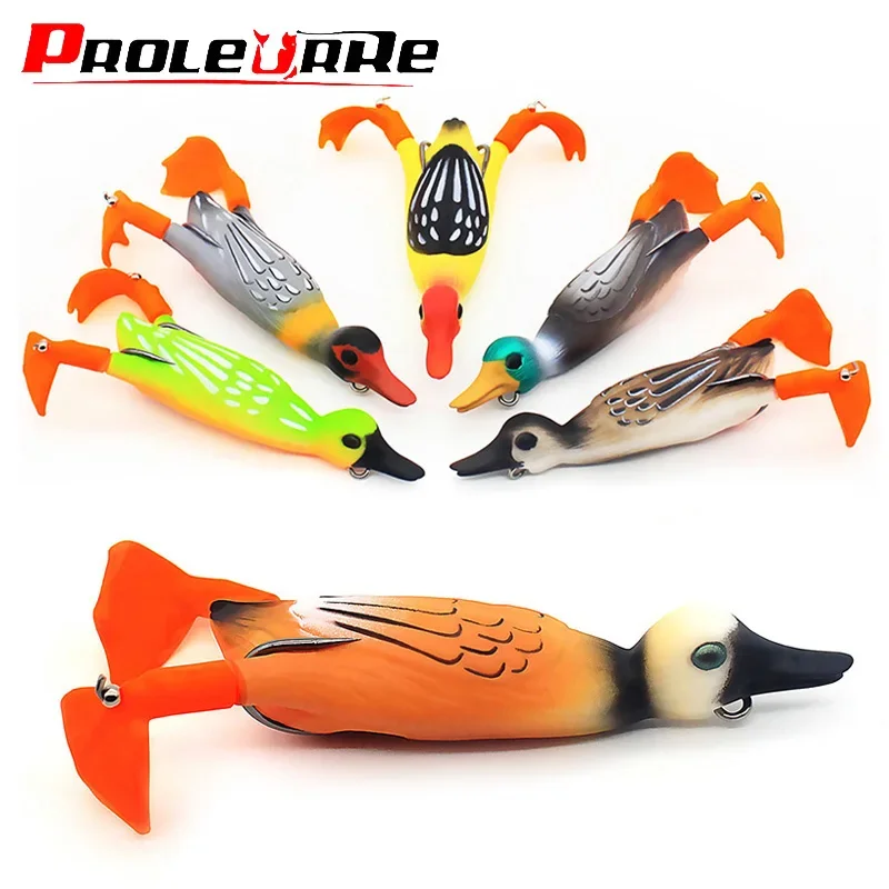 Señuelo Patito Topwater Doble Hélice Flotante para Lubina y Bagre - imagen 2