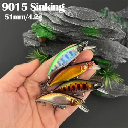 Wobbler Minnow hundido para trucha, señuelo de cebo artificial