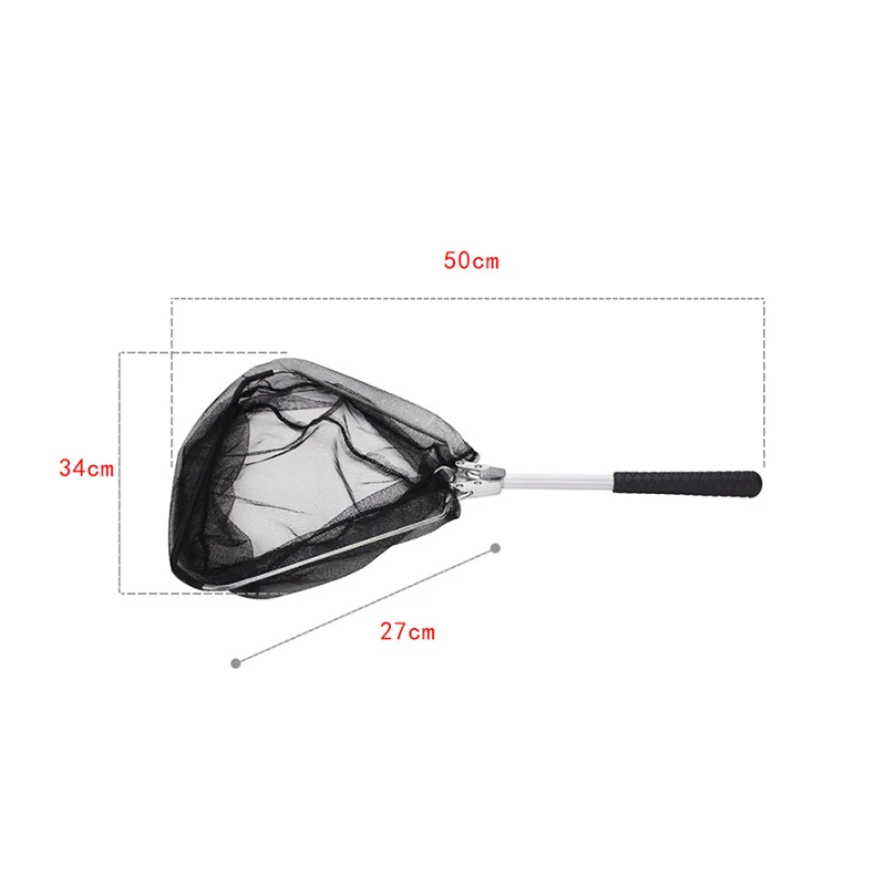 WEIHE Red de pesca portátil mini triangular plegable de un solo poste - imagen 3