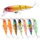 Crankbait de lubina duro seccionado con ojos 3D y pececillo - imagen 5