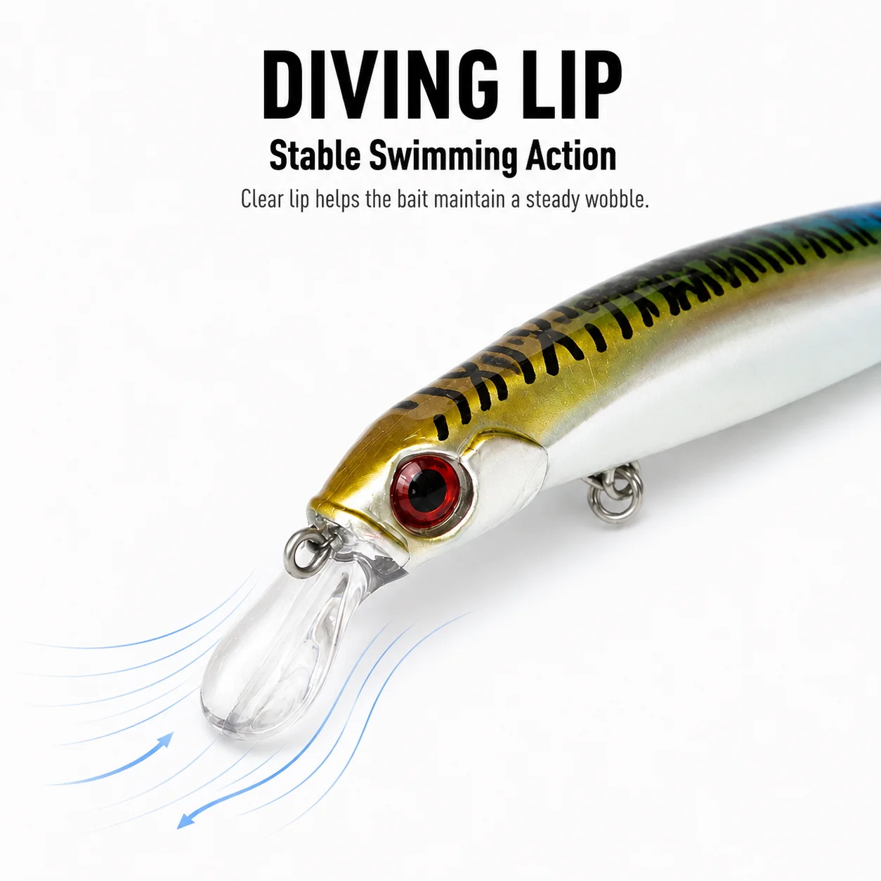 Señuelo Minnow hundimiento Dark Skerry para lubina de larga distancia - imagen 4