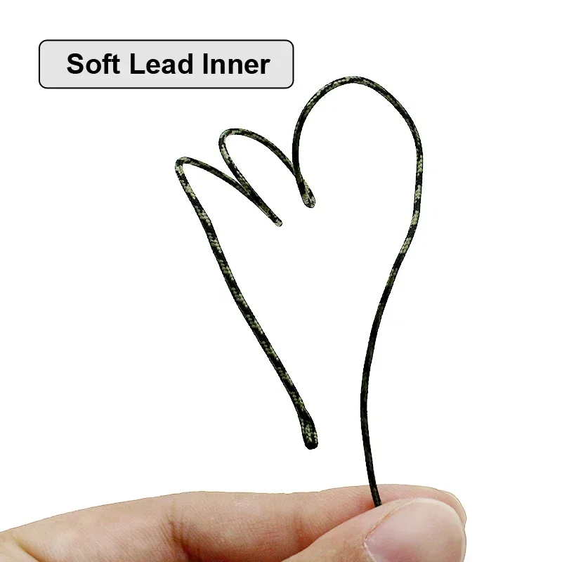 Leadcore trenzado para carpa 60LB - Línea con núcleo de plomo para montage Chod - imagen 5