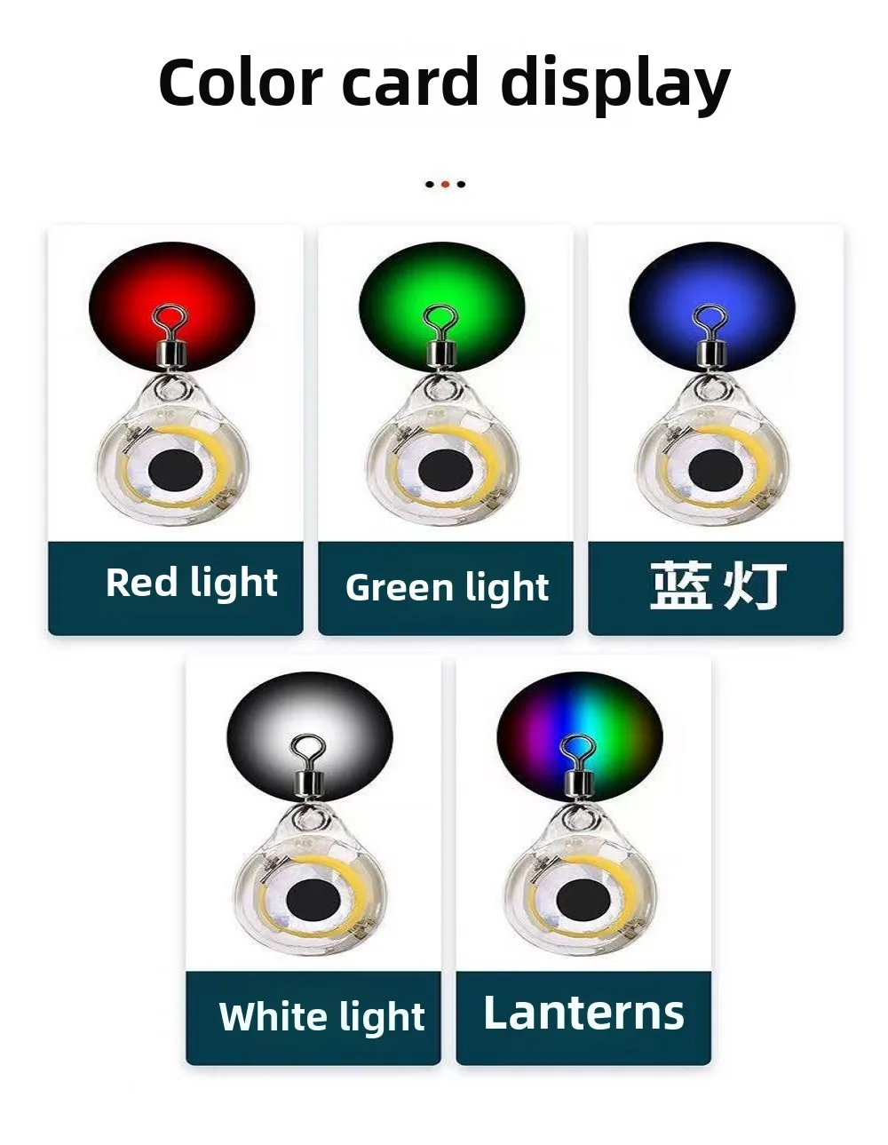 Señuelo con luz LED submarina para pesca nocturna impermeable - imagen 3