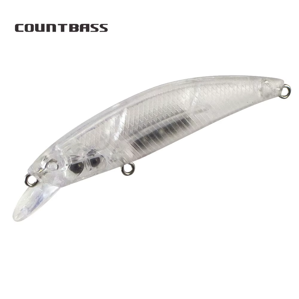 Countbass Señuelos duros blanco Wobbler sin pintar – Cebo pesca - imagen 5