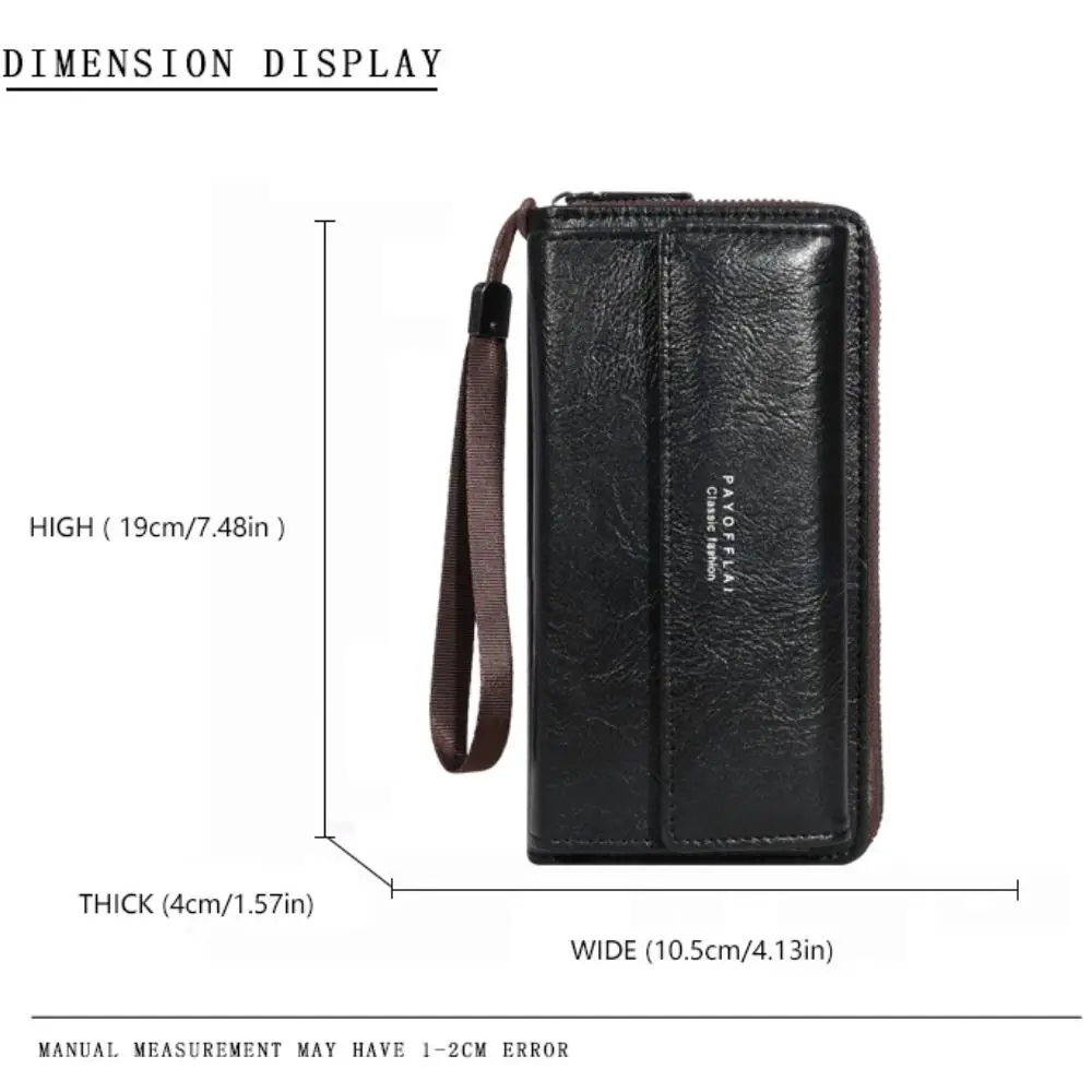 Cartera larga con cremallera para móvil en PU de gran capacidad - imagen 5