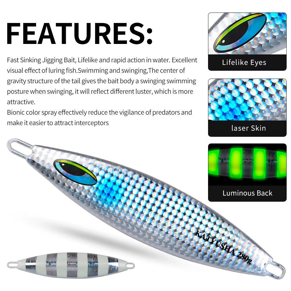 PROBEROS Swimbait Wobbler Alta Visibilidad – Señuelo Duro Noche Lubina Trucha