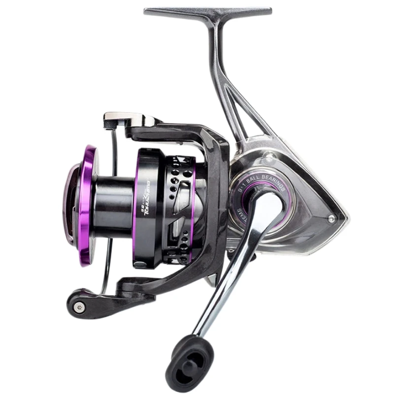 Carrete de pesca carbono para lance largo, freno suave agua salada - imagen 2