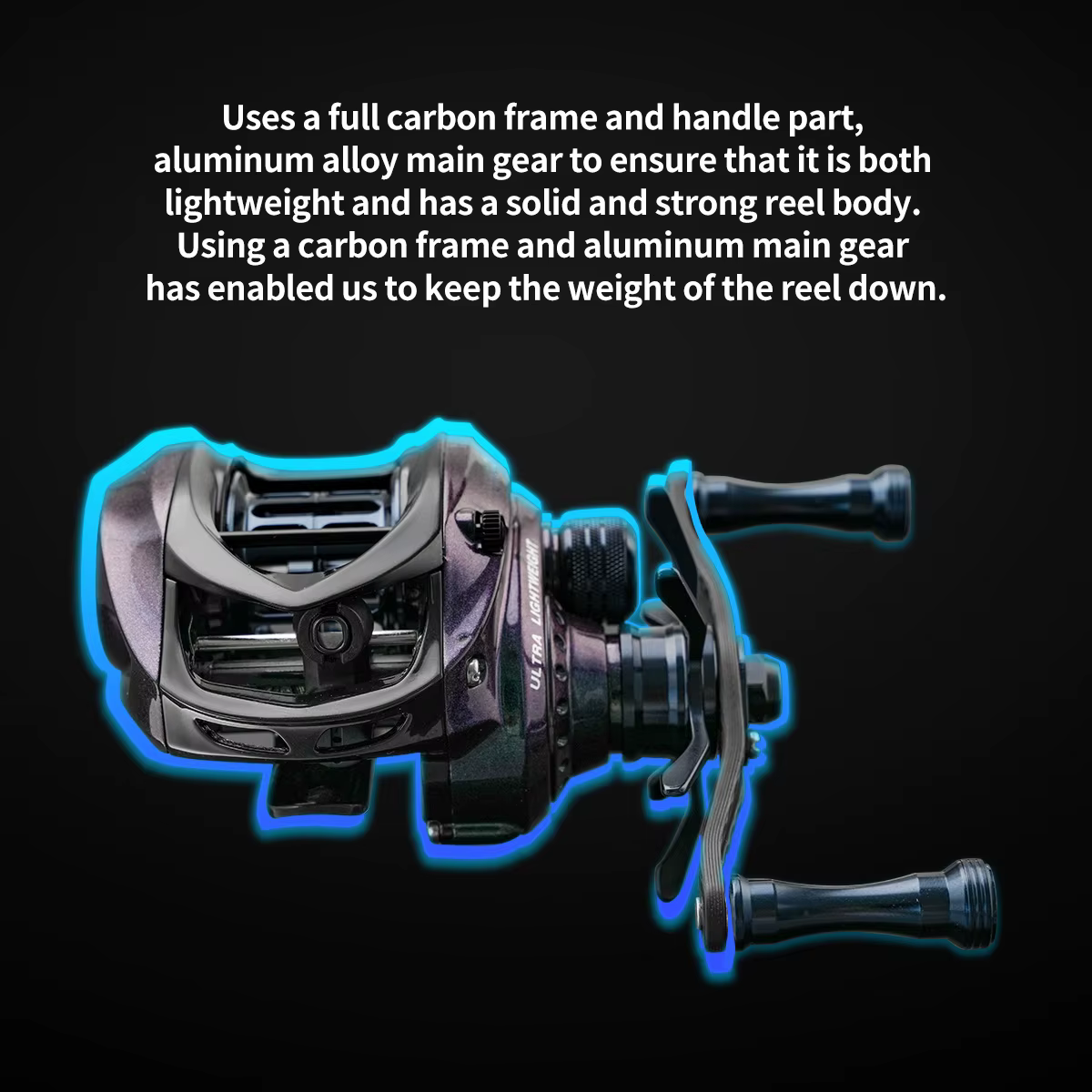 Carrete Baitcasting BFS ultraligero – Rodamientos cerámicos, arrastre 5kg - imagen 4