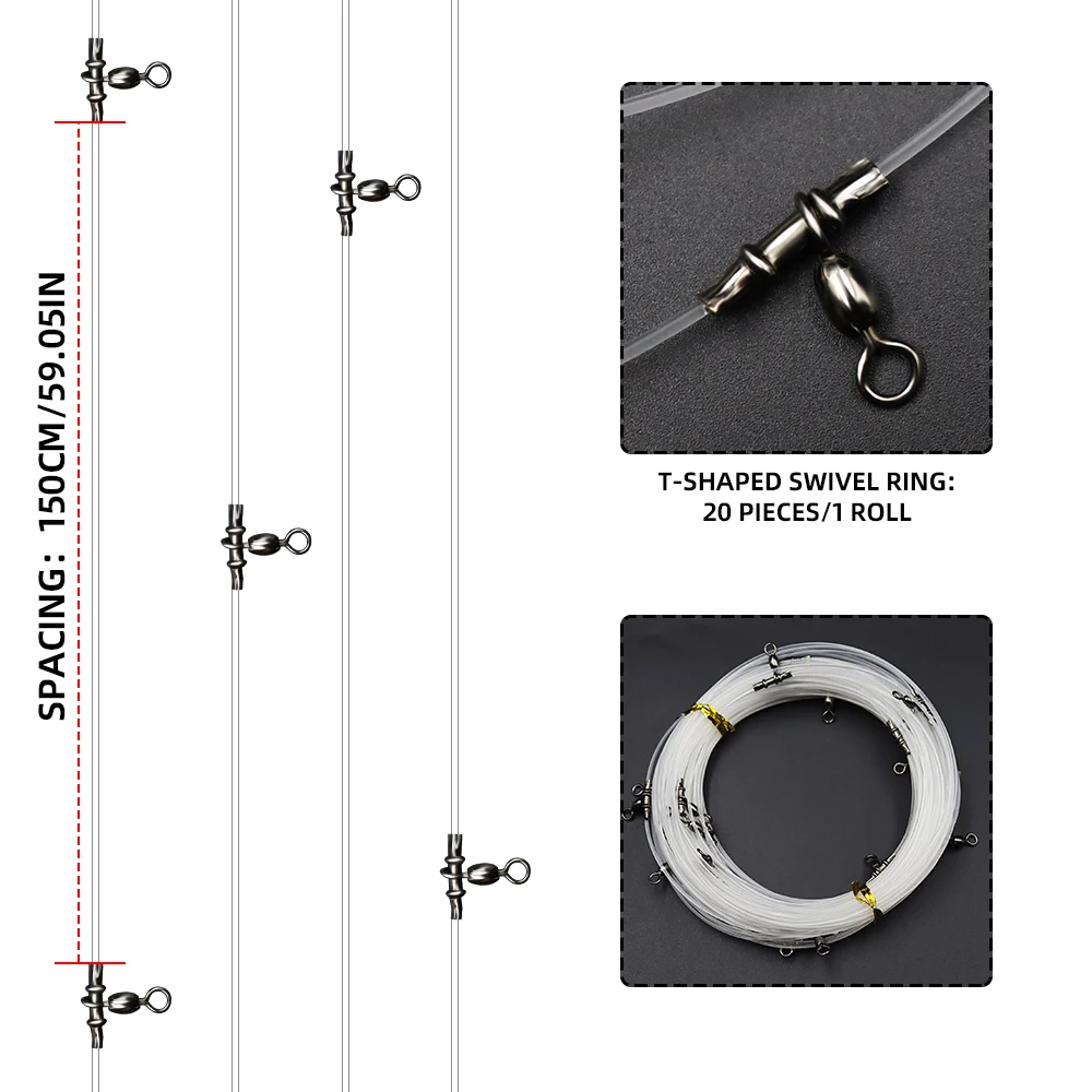 Montajes preatados con esmerillones ZYZHE para pesca desde embarcación - imagen 2