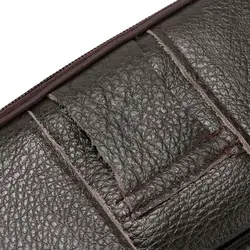 Bolsa de Cintura Impermeable para Teléfono PU cuero multifunción