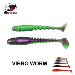Kesfishing Vibro Worm 4" – Swimbait de silicona para lucio y trucha