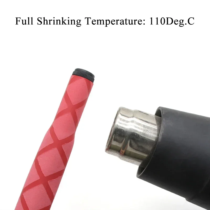 Tubo termorretráctil antideslizante impermeable para caña de pescar