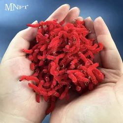Moscas para salmón Juan Worms tipo pupa con rayas rojas