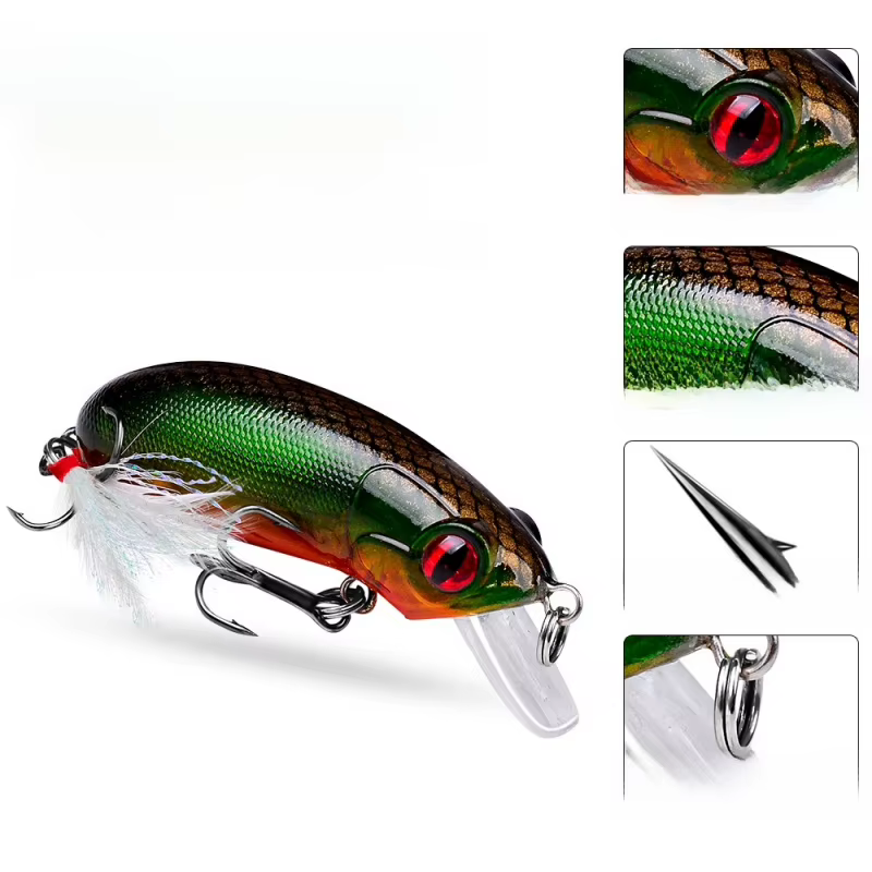 Señuelo Biónico Oscilante Flotante 62mm – Cebo Duro para Agua Dulce y Salada - imagen 5