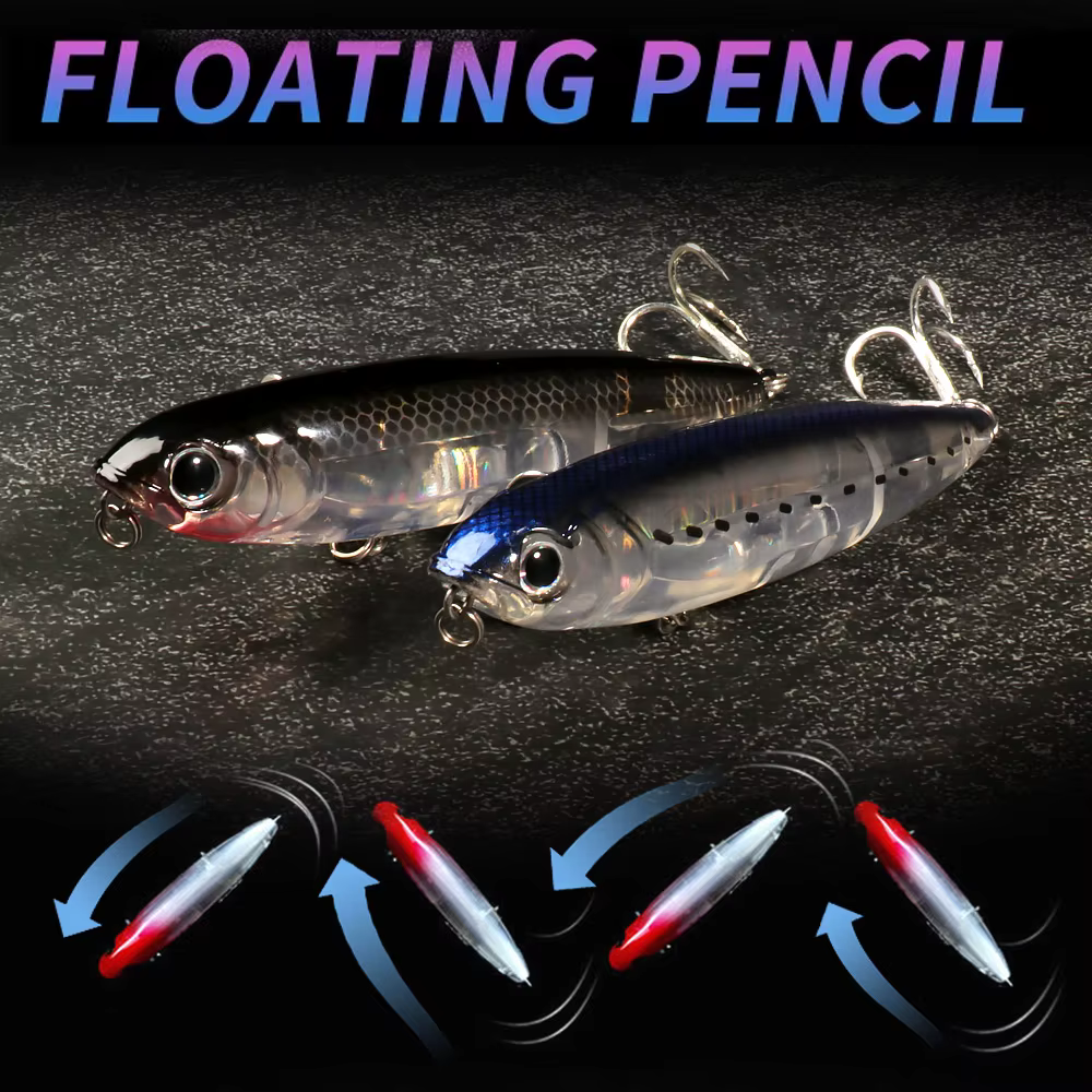 Señuelo Popper GOBAIT – Flotante con Sonajero Interno y Ojos 3D - imagen 4