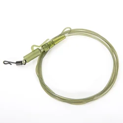 Líder fluorocarbono para carpa con cable frontal y conector