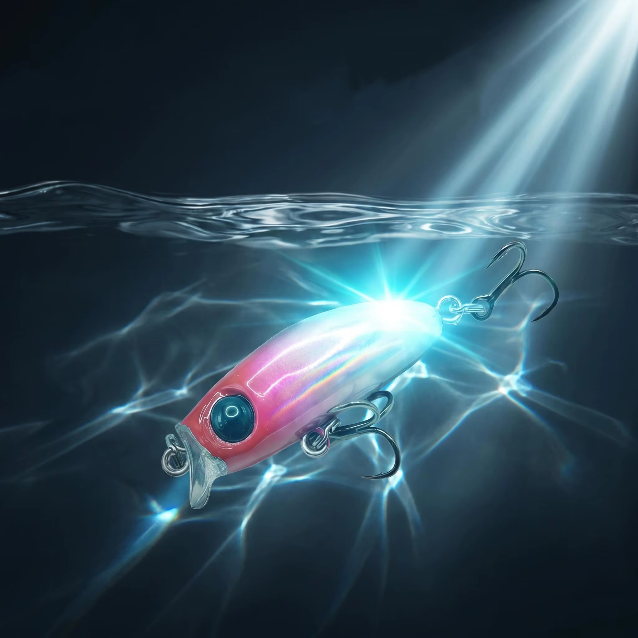 Micro Señuelo Sinking Minnow 3g – Anzuelos Triples para Trucha y Perca - imagen 3