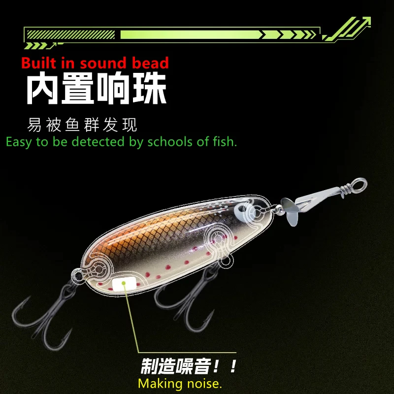 Wobbler surface para lubina EWE Noise Rat Long Shot – Crankbait - imagen 4