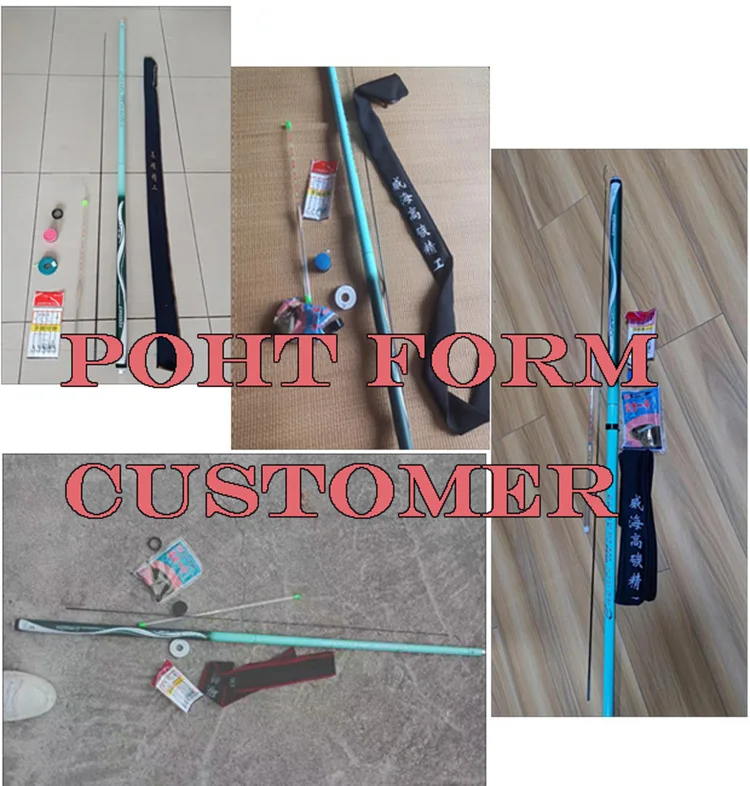 Accesorios de pesca incluidos con la caña