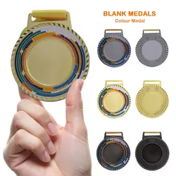Medallas souvenir universales con cinta en oro, plata y bronce