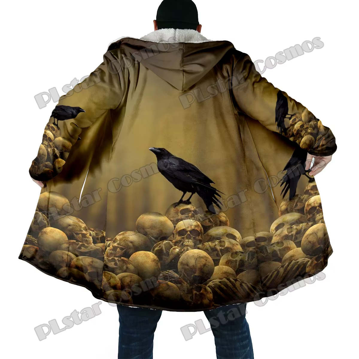 BB62 Capa larga de pesca invierno con capucha lana gruesa - imagen 5