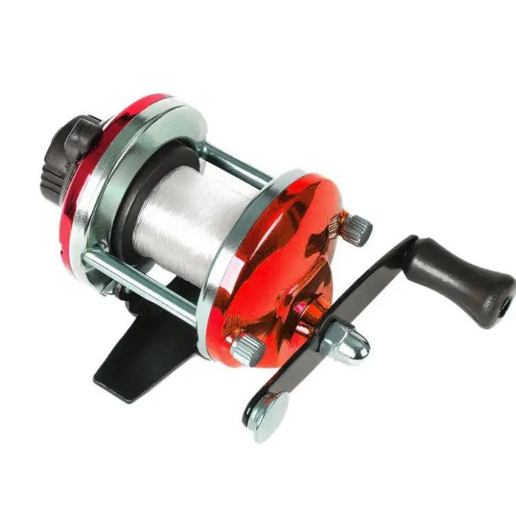 WEIHE1PC Carrete de pesca en hielo con arrastre y Bait Runner