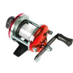 WEIHE1PC Carrete de pesca en hielo con arrastre y Bait Runner