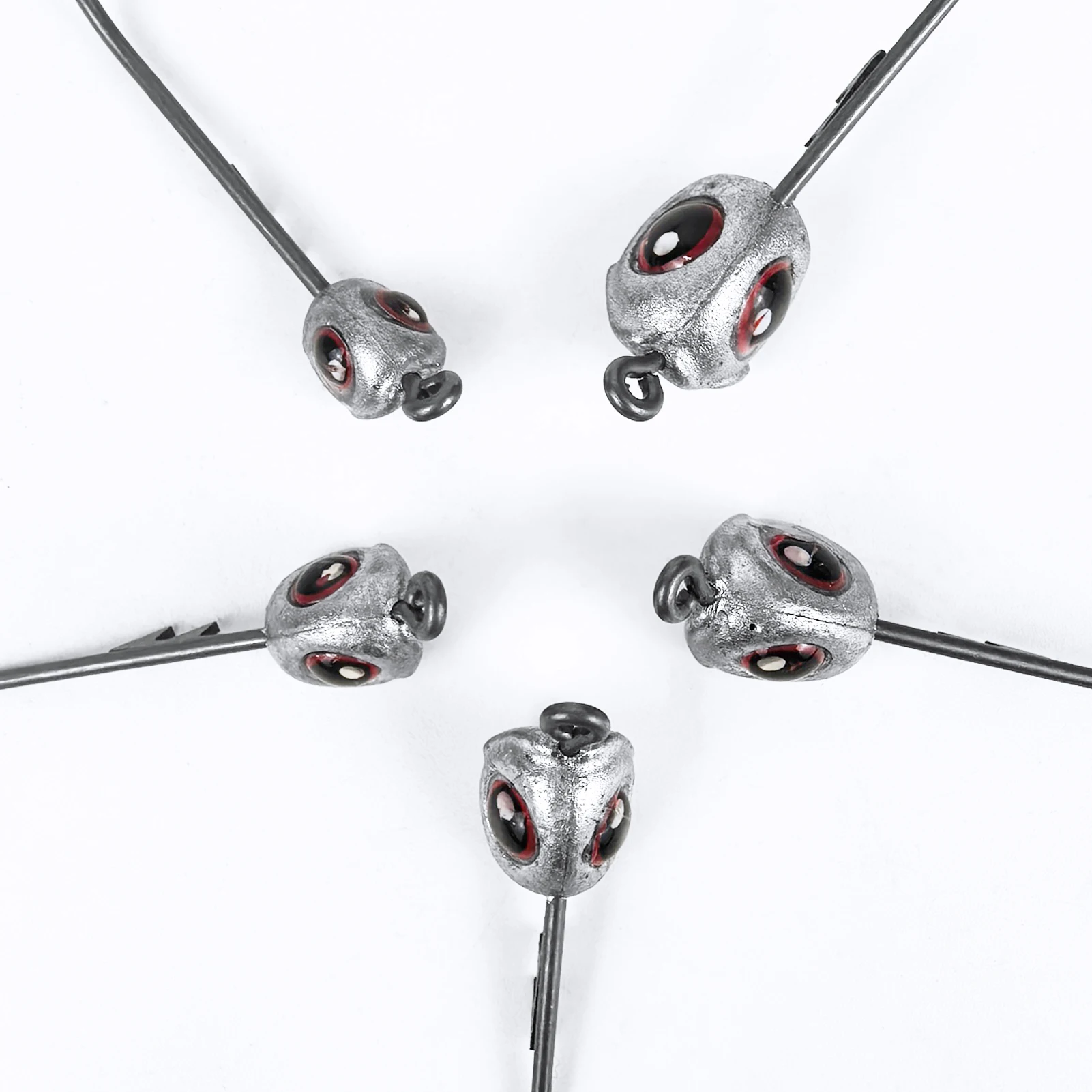 Free Fisher Jig Head ojo de pez con púas para vinilo agua salada - imagen 5