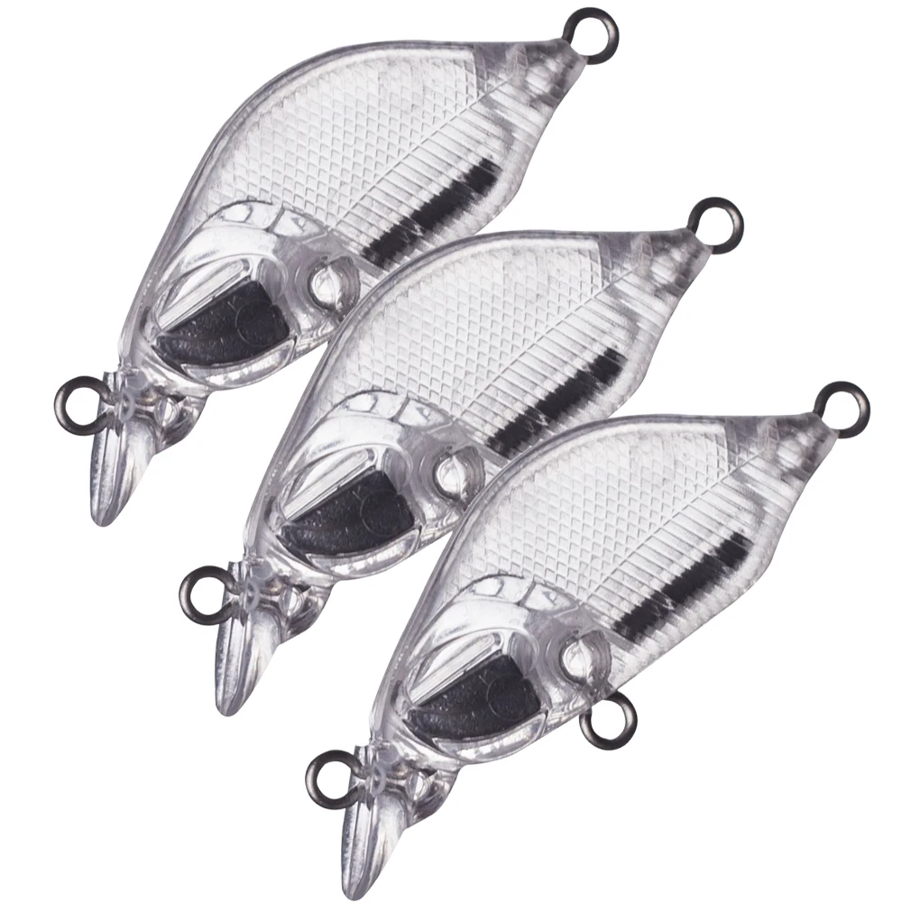Crankbait mini sin pintar de 4 cm y 3 g con sonajeros
