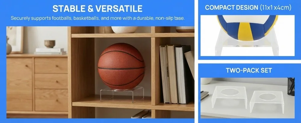 Base del soporte acrílico para balones