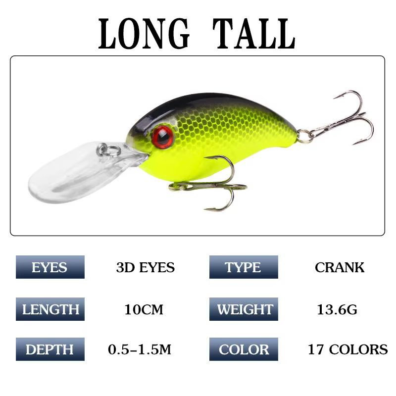 Crankbait flotante con láser y ojos 3D – Señuelo para mar - imagen 4