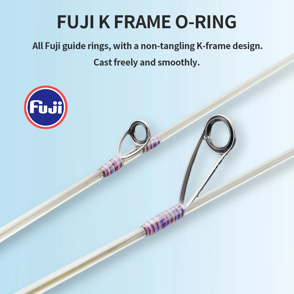 Caña de spinning FISHINGFANS RANCY ultraligera sensible anillas Fuji O - imagen 2