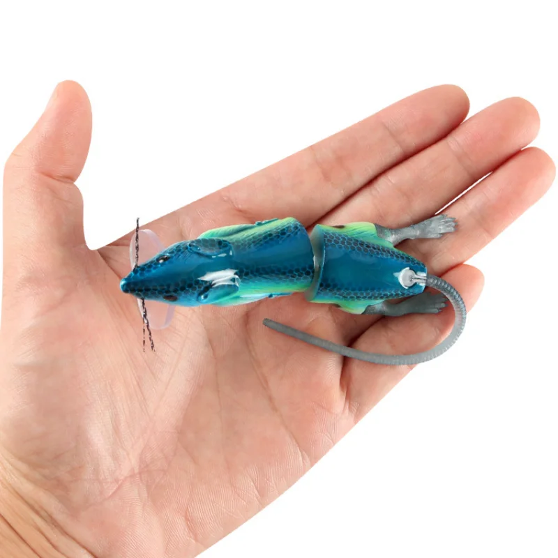 Señuelo Wobbler Topwater Lubina Imitación de Ratón Articulado - imagen 3
