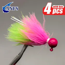 Señuelos Jig Head ANFS con cabezas de anzuelo multicolor para vinilo
