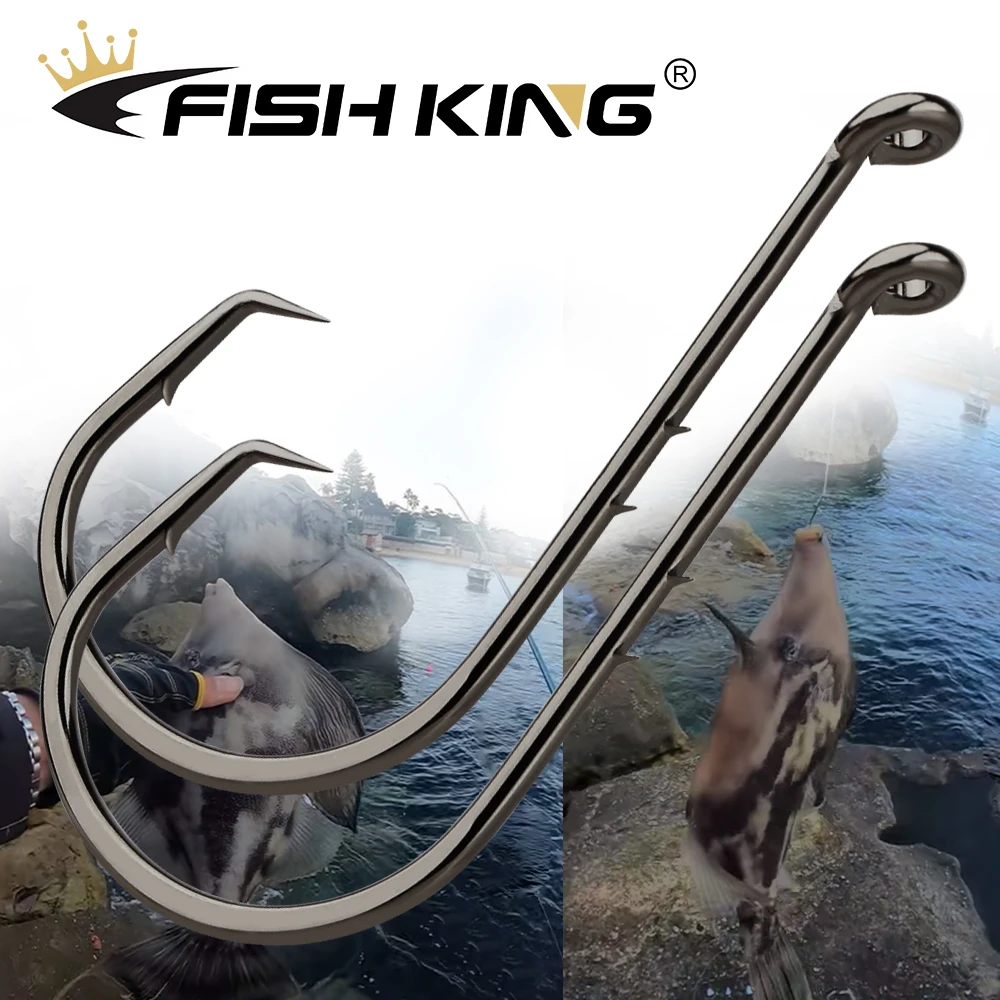 Anzuelos Circulares Fish King – Doble trasera para agua salada y bagre - imagen 5