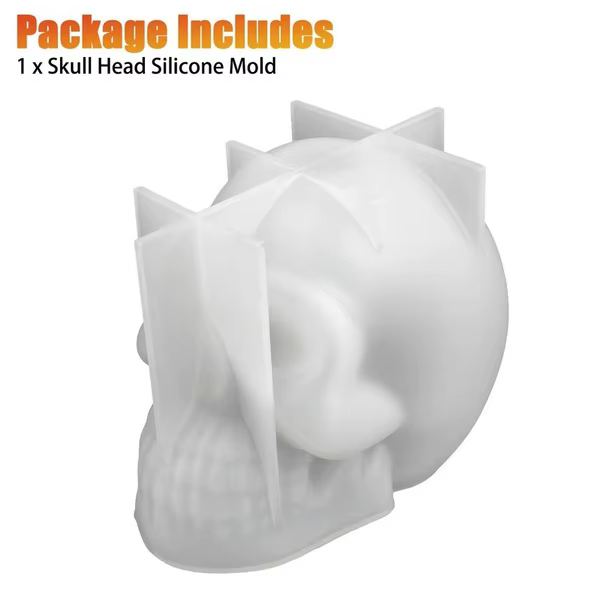 Packaging del molde de calavera 3D