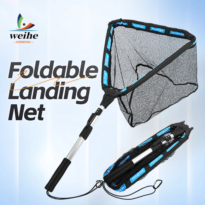 WEIHE Red de Pesca Plegable 14# – Recogedor Flotante Portátil - imagen 2