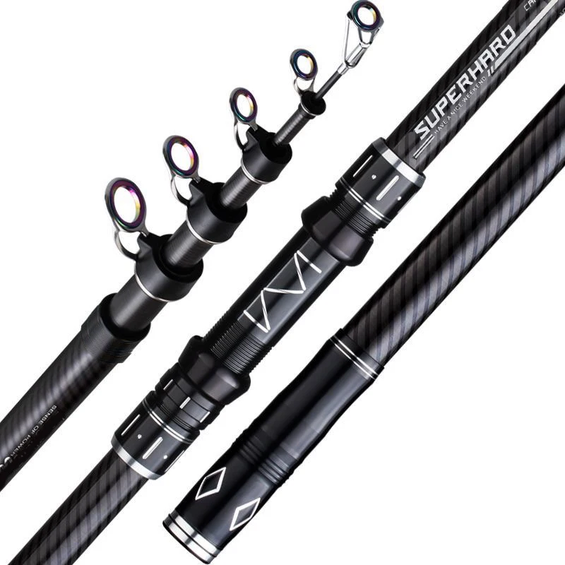 Caña telescópica de carbono para surfcasting – Giratoria