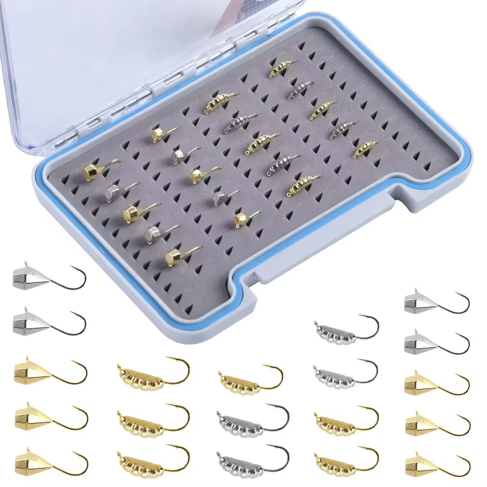 Goture Señuelos Jig Tungsteno – Hundimiento rápido para pesca en hielo